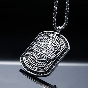 New Men’s Stainless Steel Biker Necklace